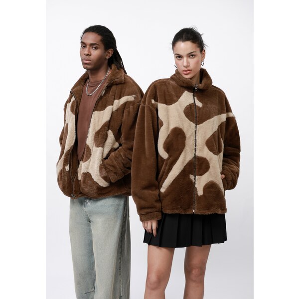 ユアターン メンズ ジャケット＆ブルゾン アウター UNISEX - Winter jacket - brown / lighter brown