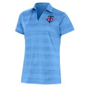 アンティグア レディース ポロシャツ トップス Minnesota Twins Antigua Women's Compass Polo Light Blue