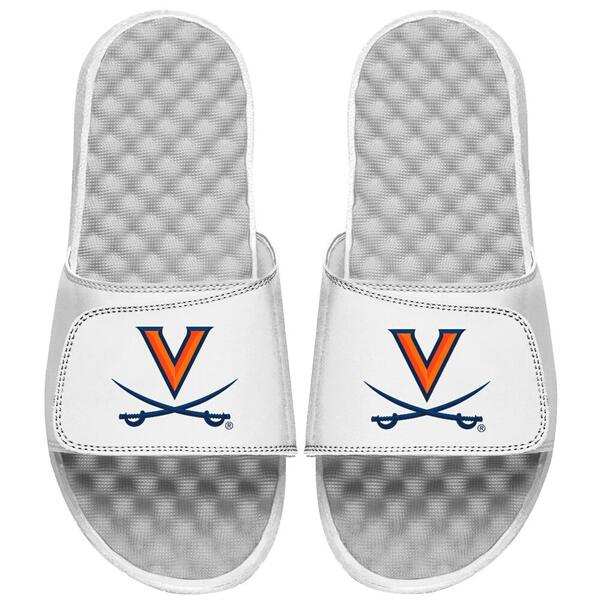 ACXCh Y T_ V[Y Virginia Cavaliers ISlide Primary Team Logo Slide Sandals White