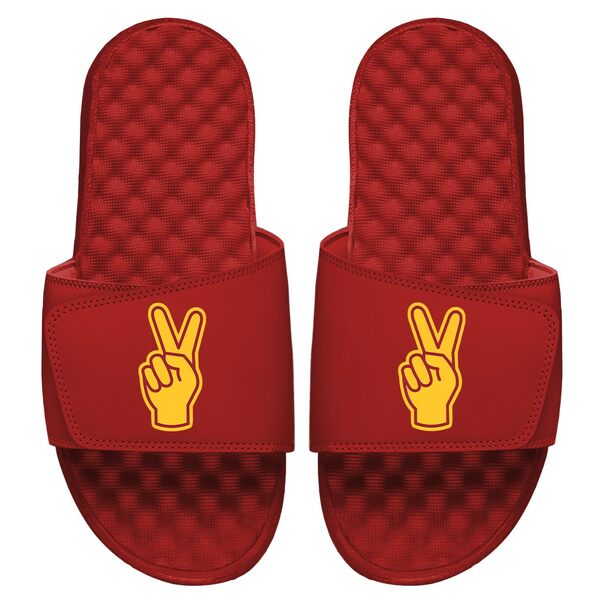 アイスライド メンズ サンダル シューズ USC Trojans ISlide Fingers Logo Slide Sandal Cardinal