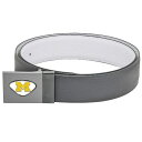 W[fB Y xg ANZT[ Michigan Wolverines Reversible Leather Belt Gray