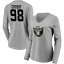 եʥƥ ǥ T ȥåץ Las Vegas Raiders Fanatics Branded Women's Team Authentic Custom Long Sleeve VNeck TShirt Crosby,Maxx-98