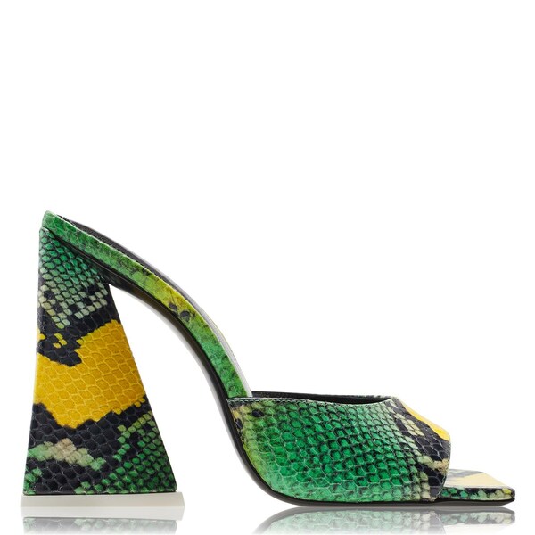 【送料無料】 ジ アティコ レディース ヒール シューズ Devon Mule Heels Multi Python