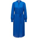 【送料無料】 ボス レディース ワンピース トップス Boss Dibanora Dress Ld99 Open Blue