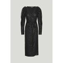 【送料無料】 ローテート レディース ワンピース トップス Bridget Sequin Midi Dress Black