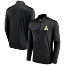 ファナティクス メンズ ジャケット＆ブルゾン アウター Appalachian State Mountaineers Fanatics Branded Underdog Mindset QuarterZip Top Black