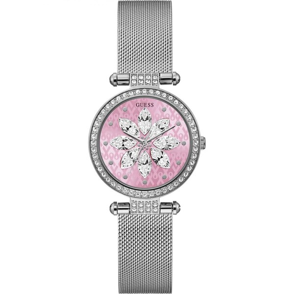 楽天asty【送料無料】 ゲス レディース 腕時計 アクセサリー Ladies Guess Sparkling Pink Silver Watch GW0032L3 Silver and Pink