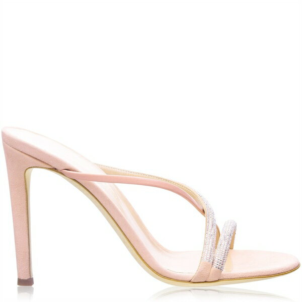 【送料無料】 ジュゼッペザノッティ レディース ヒール シューズ Giuseppe Zanotti Croisette Embellished Mule Sandals Pink 83836