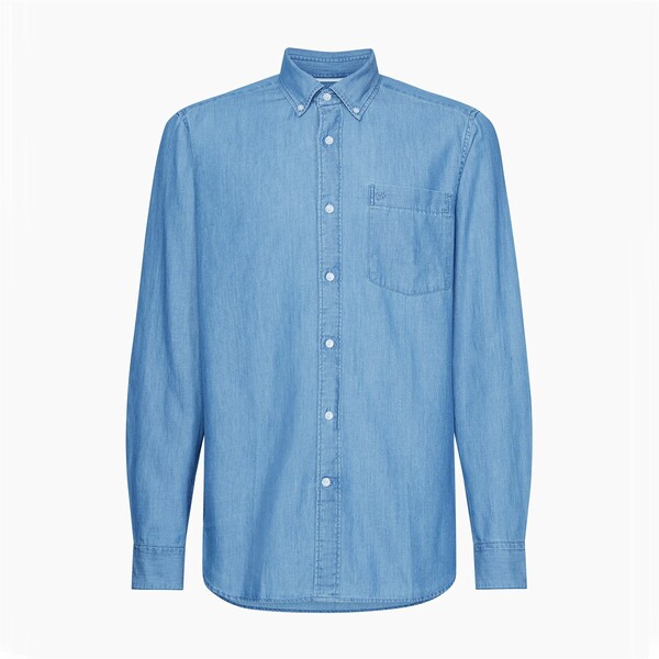 カルバン・クライン 【送料無料】 カルバンクライン メンズ シャツ トップス Denim Shirt Light Blue Denim