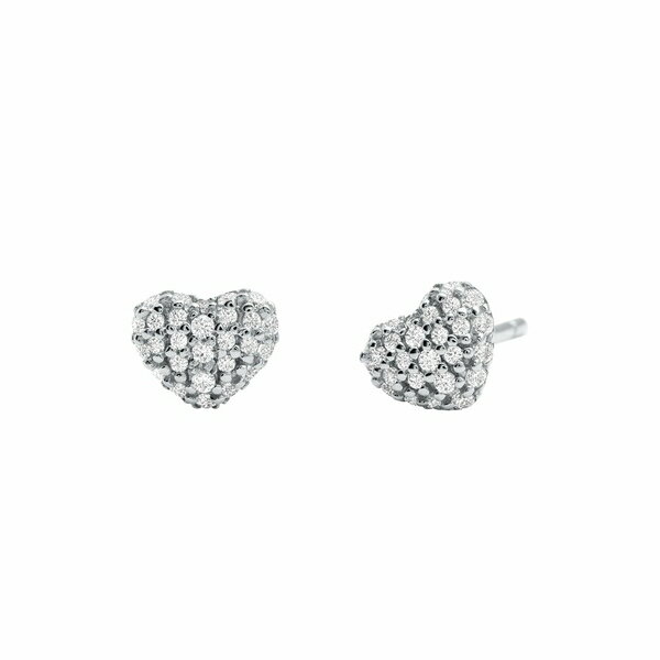 マイケルコース ピアス 【送料無料】 マイケルコース レディース ピアス＆イヤリング アクセサリー Diamond Heart Earring Silver