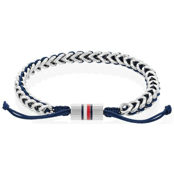 【送料無料】 トミー ヒルフィガー メンズ ブレスレット・バングル・アンクレット アクセサリー Gents THJ Braided Metal Bracelet 2790511 Silver