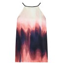 【送料無料】 ダナ キャラン ニューヨーク レディース シャツ トップス DKNY Printed Halter Neck Top New Navy Multi