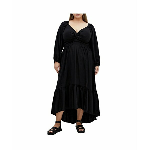 ƥå ǥ ԡ ȥåץ Plus Size Gracie Dress Black
