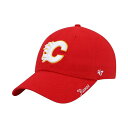 47ブランド レディース 帽子 アクセサリー Women's Red Calgary Flames Team Miata Clean Up Adjustable...