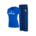 コンセプトスポーツ レディース Tシャツ トップス Women's Royal, Black Kentucky Wildcats Arctic T-shirt ...