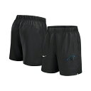 ナイキ メンズ カジュアルパンツ ボトムス Men's Black Carolina Panthers Blitz Victory Performance Shorts Black