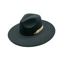 ピーターグリム レディース 帽子 アクセサリー Grace Wool Felt Adjustable Wide Brim Hat Black