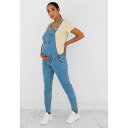 ミスガイデッド レディース デニムパンツ ボトムス Denim Mom Maternity Dungarees