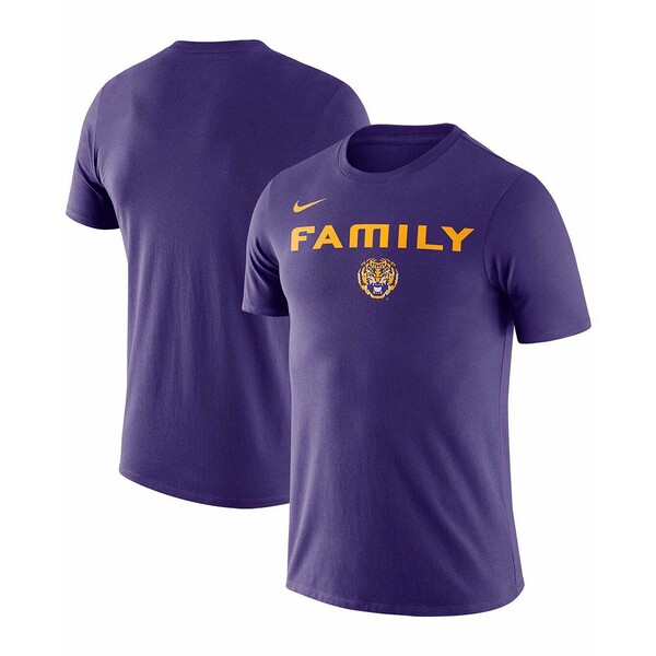 ナイキ メンズ Tシャツ トップス Men's Purple LSU Tigers Family T-shirt Purple