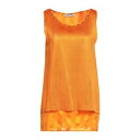【送料無料】 アンジェロマラニー レディース Tシャツ トップス Tops Orange(4)
