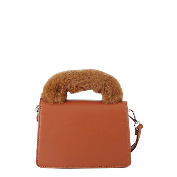 モストウォンテッド メンズ ビジネス系 バッグ Faux Fur Handle PU Satchel Bag Tan