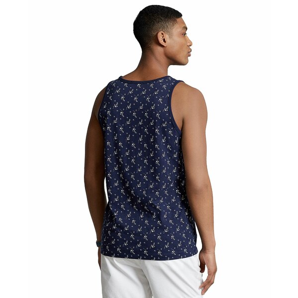 ラルフローレン メンズ Tシャツ トップス Men's Washed Anchor-Print Jersey Tank Top Anchors Aweigh French Navy