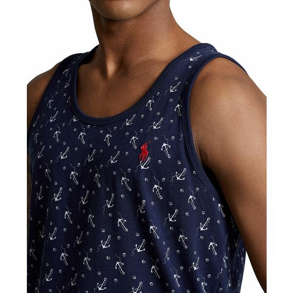 ラルフローレン メンズ Tシャツ トップス Men's Washed Anchor-Print Jersey Tank Top Anchors Aweigh French Navy