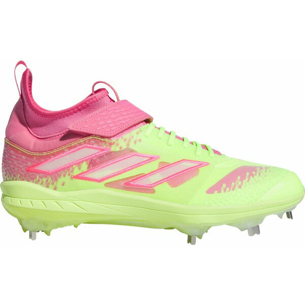 アディダス メンズ 野球 スポーツ adidas Men's adizero Afterburner 9 NWV AC Metal Baseball Cleats Yellow/Pink