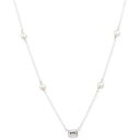 t[ fB[X lbNXE`[J[Ey_ggbv ANZT[ Freshwater Pearl (4 - 4-1/2mm) & Cubic Zirconia Collar Necklace in Sterling Silver, 15