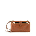 UTbN Y z ANZT[ Iris Leather Smartphone Convertible Crossbody Wallet Tobacco Staples