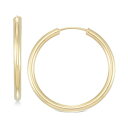 C^A S[h fB[X sAXCO ANZT[ Small Highly Polished Flex Hoop Earrings in 14k Gold Yellow Gold