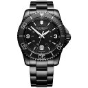 rNgmbNX Y rv ANZT[ Men's Swiss Maverick Black Edition Black PVD Stainless Steel Bracelet Watch 43mm Black