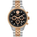 FTX FT[` Y rv ANZT[ Men's Chronograph Colonne Ion Plated Stainless Steel Bracelet Watch 44mm Two Tone Rose Gold