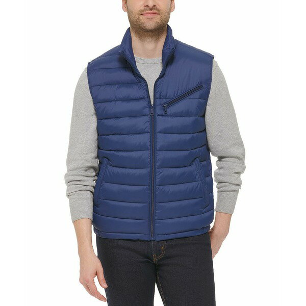 コールハーン メンズ ジャケット＆ブルゾン アウター Men 039 s Zip-Front Puffer Vest Navy