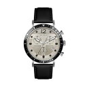 ebhx[J[ Y rv ANZT[ Men's Marteni Chronograph Black Leather Strap Watch 46mm Black