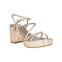 カルバンクライン レディース サンダル シューズ Women 039 s Lilana Block Heel Strappy Dress Sandals Taupe