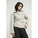ゲタス レディース ジャケット&ブルゾン アウター TIA JACKET - Leather jacket - white onyx(4)