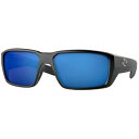 コスタデルマール メンズ サングラス・アイウェア アクセサリー Costa Del Mar Fantail PRO 580G Polarized Sunglasses Matte Black/Blue Mirror
