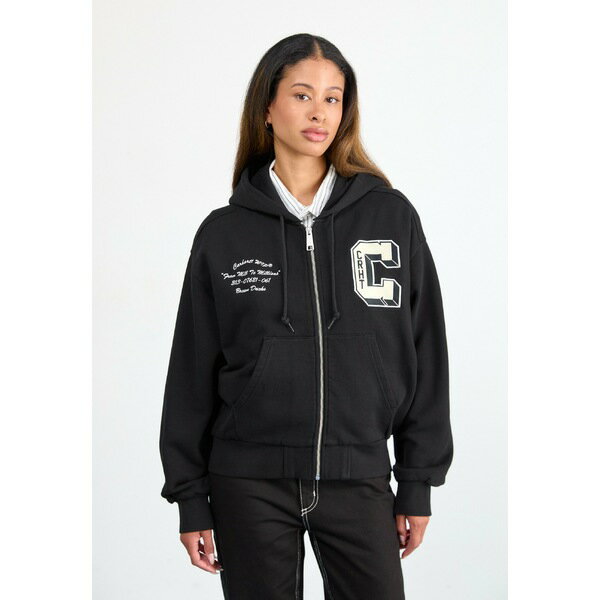 カーハート レディース パーカー・スウェットシャツ アウター HOODED - Zip-up sweatshirt - black