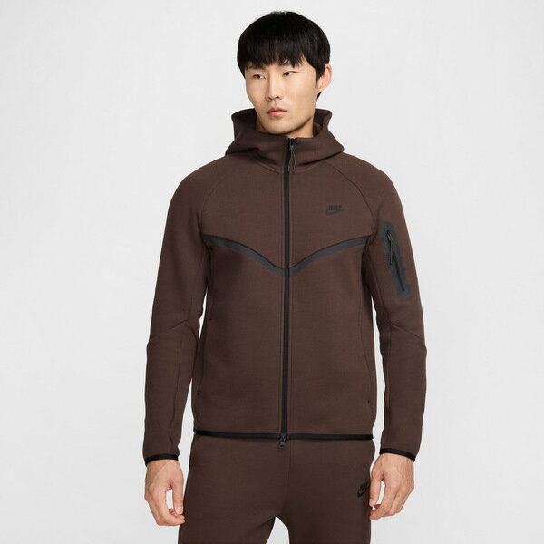 ナイキ メンズ パーカー・スウェットシャツ アウター Nike Tech Fleece Full-Zip Windrunner Hoodie Baroque Brown/Black