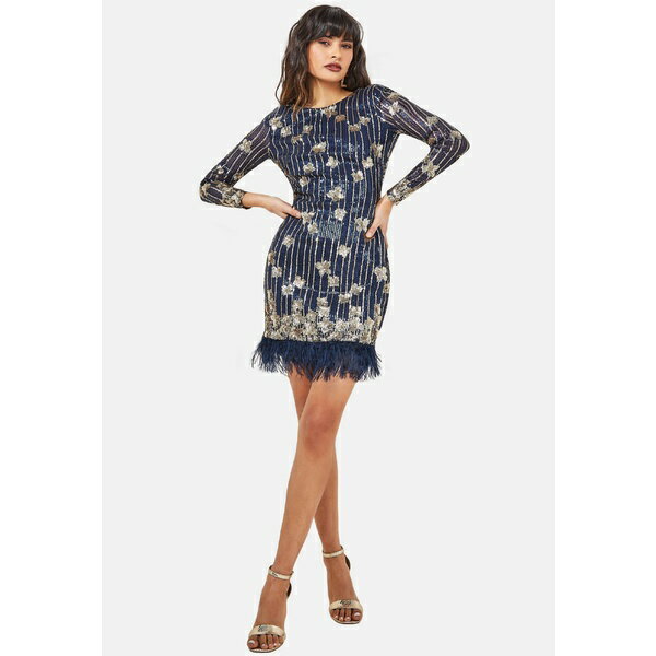 ゴッドディバ レディース ワンピース トップス Cocktail dress / Party dress - navy