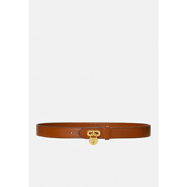 ラルフローレン ラルフローレン レディース ベルト アクセサリー PADLOCK LEATHER BELT - Belt - tan