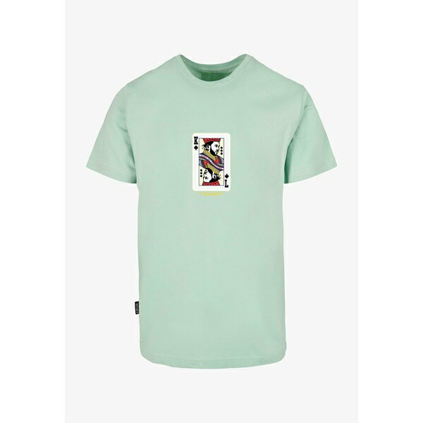 ケイラーアンドサン メンズ Tシャツ トップス WL COMPTON CARD - Print T-shirt - bird's egg green