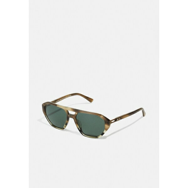 ޥ륳  󥰥饹 ꡼ ZURICH - Sunglasses - olive tortoise/green solid