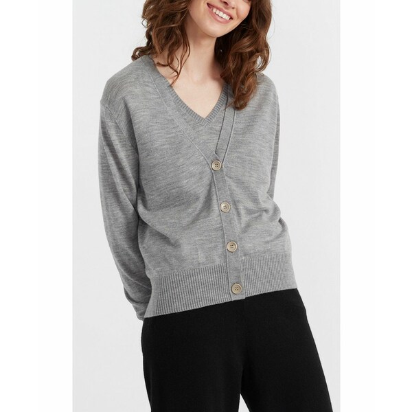 シンティアンドパーカー レディース ニット&セーター アウター Women's Chinti & Parker Pure Merino Ultra Fine Cardigan Grey