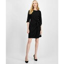 ロビービー レディース ワンピース トップス Women's 3/4-Sleeve Sparkle Sheath Dress Black Sparkle