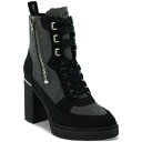ダナ キャラン ニューヨーク レディース ブーツ シューズ Women's Toia Lace-Up Zip Block Heel Booties Grey/ ...