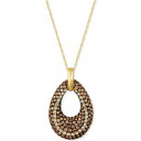 ルヴァン レディース ネックレス・チョーカー・ペンダントトップ アクセサリー Chocolatier Diamond Open Teardrop Pendant...
