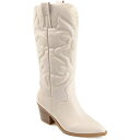 ジャーニーコレクション レディース ブーツ シューズ Women's Chantry Mid Shaft Western Boots Beige