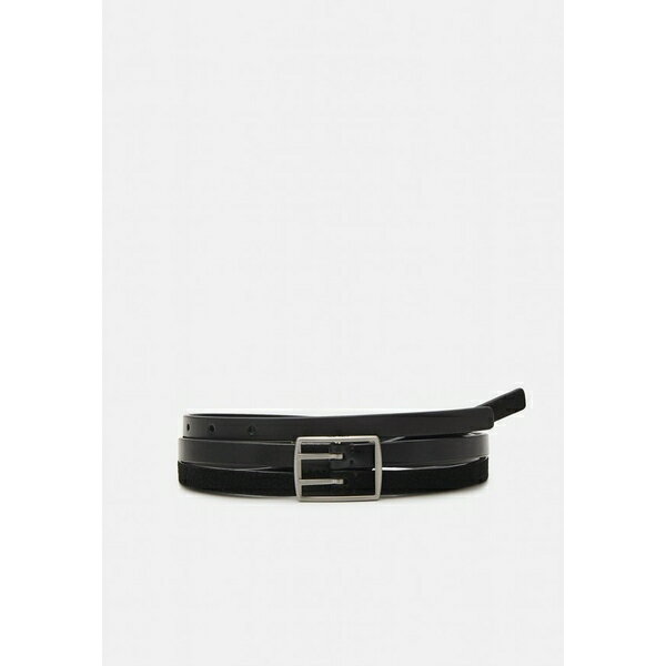 カルバンクライン ベルト（レディース） カルバンクライン レディース ベルト アクセサリー DOUBLE STRAP BELT - Belt - black